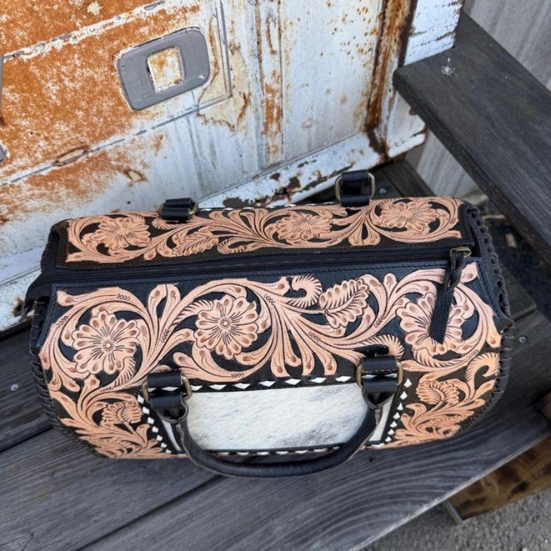 Tooled Leather and hair on Large Speedy Bag