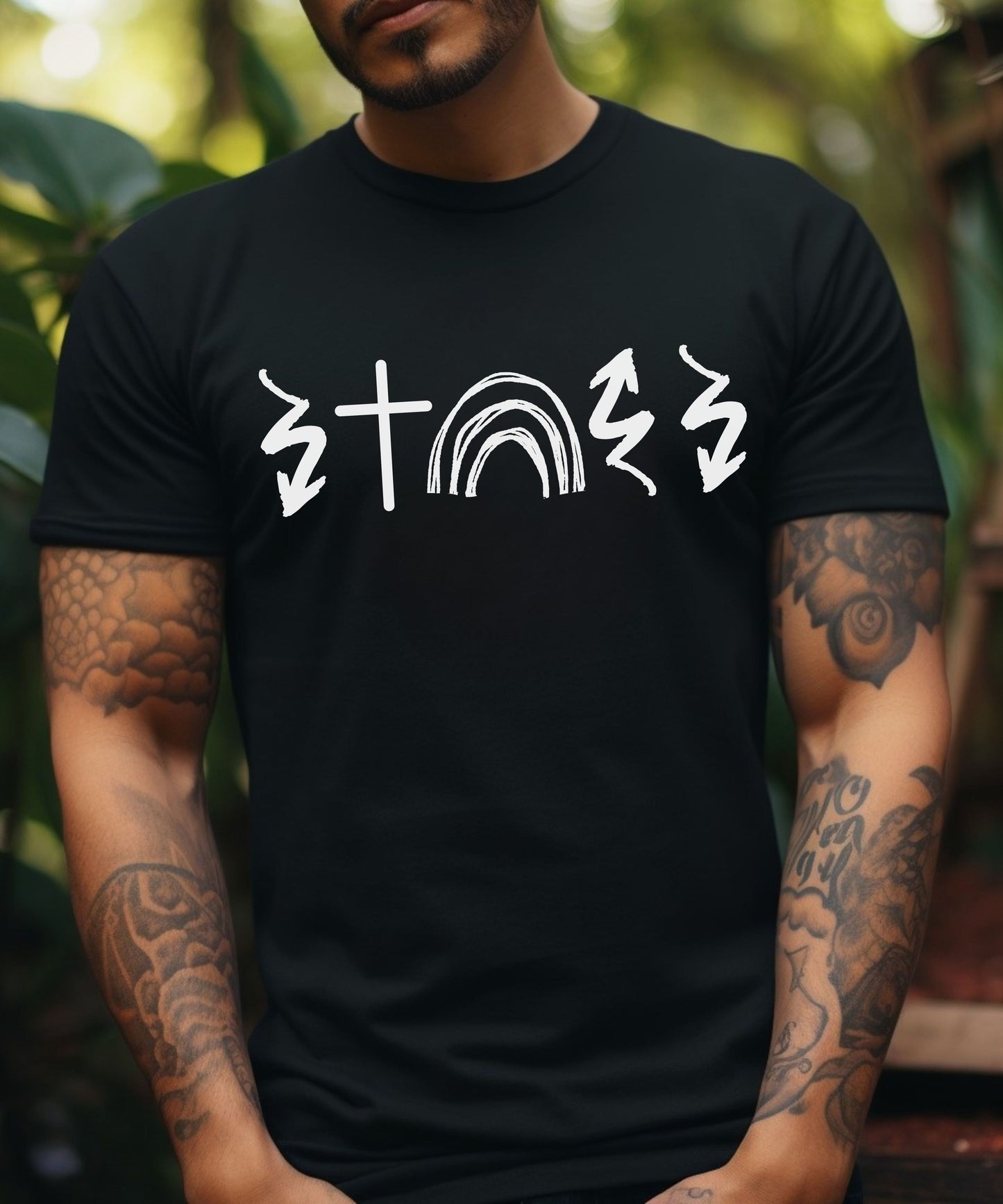Powerful Faith Tee He Came Died Rose Ascended Is Coming - Stylish Black T Shirt with Inspirational Christian Message