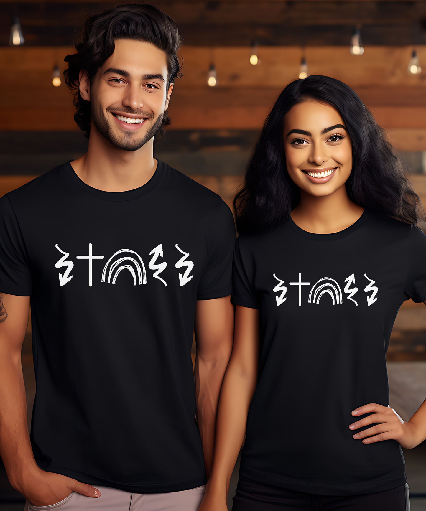 Powerful Faith Tee He Came Died Rose Ascended Is Coming - Stylish Black T Shirt with Inspirational Christian Message